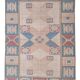 Vintage Turkish Oushak rug 175x252 cm