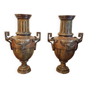 paire de vases anciens - style empire