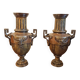 Pair of antique vases in Empire / Napoleon III style – bronze or regulus