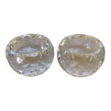 Pair of diamond tip candlesticks