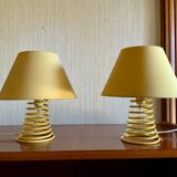 Lampes ressort vintage