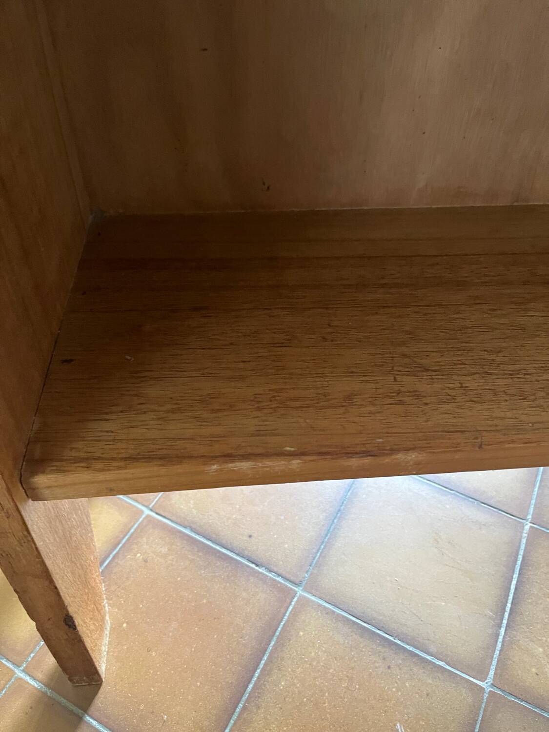 Shelf, solid wood bookcase, 1960s