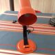 Desk lamp metal orange 70' vinatge indus
