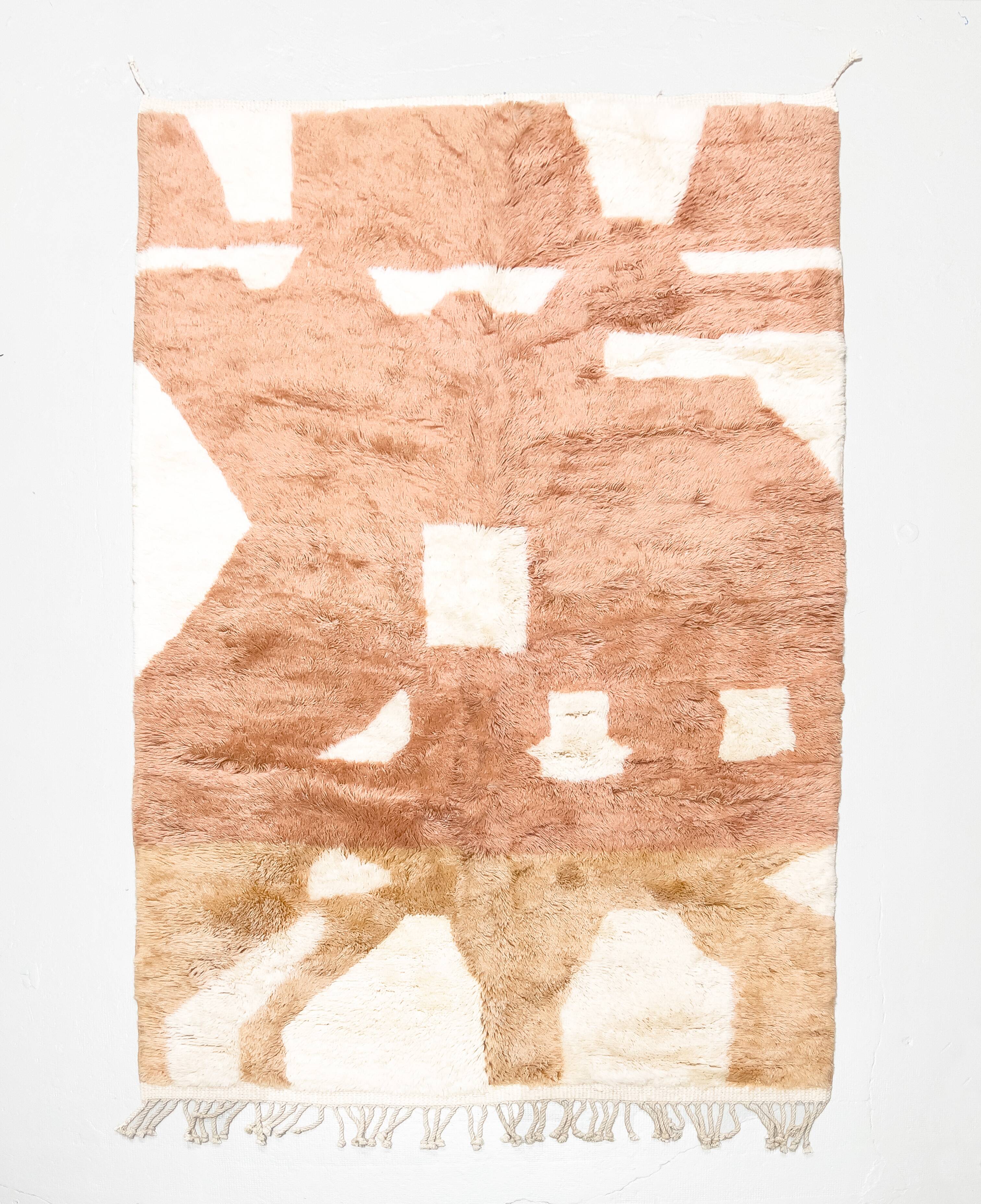 Moroccan Berber rug M'rirt terracotta 2.50x1.57m