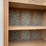 Parisian wardrobe art deco wood brut