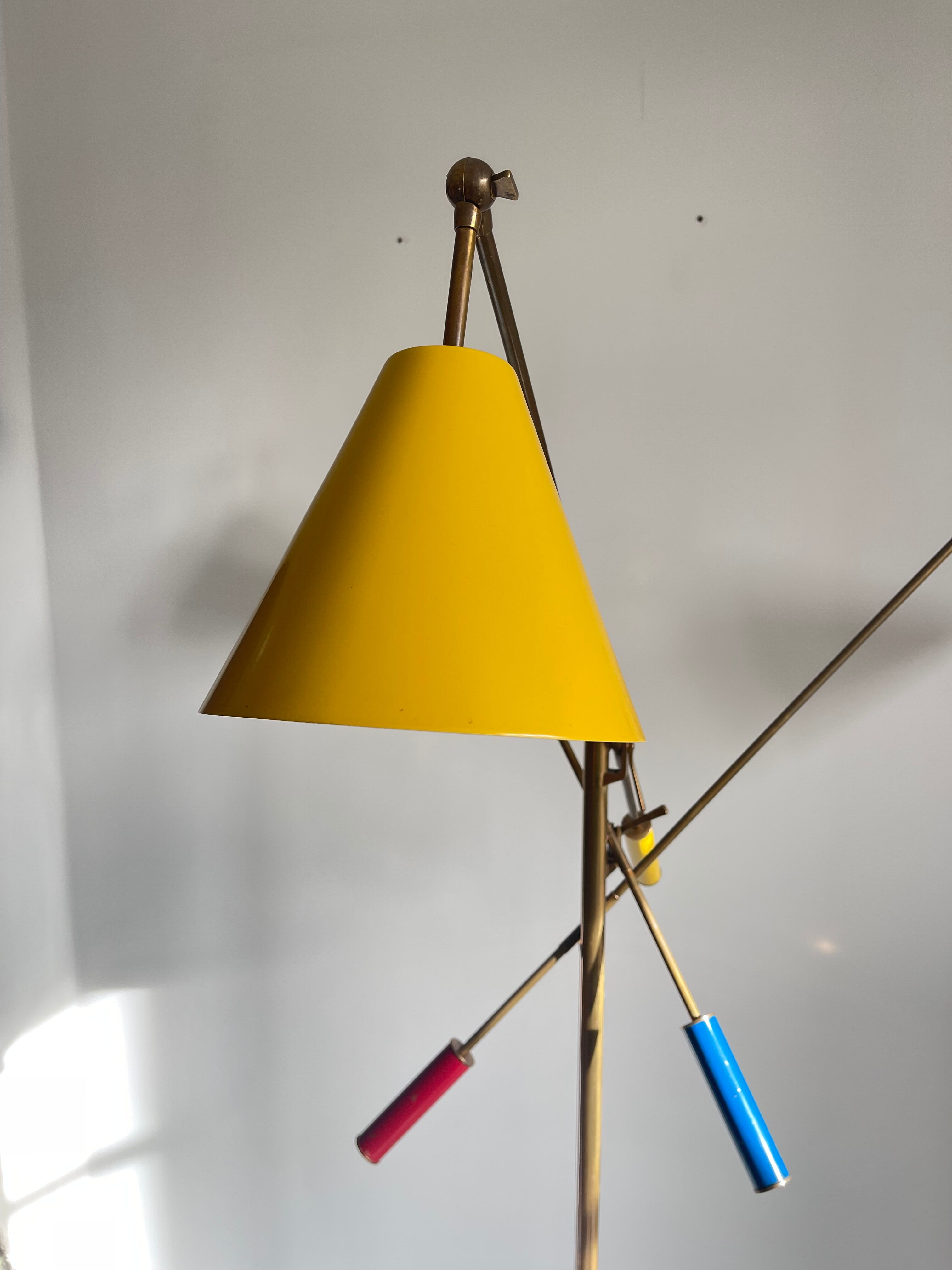“Triennale” floor lamp by Angelo Lelii by Arredoluce