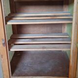 Small pantry cabinet in vintage wood mesh