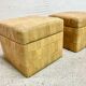 Paire de poufs coffre attribué à de Sede