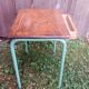 Former mullca mca 321 desk by jacques hitier tube metal & wood