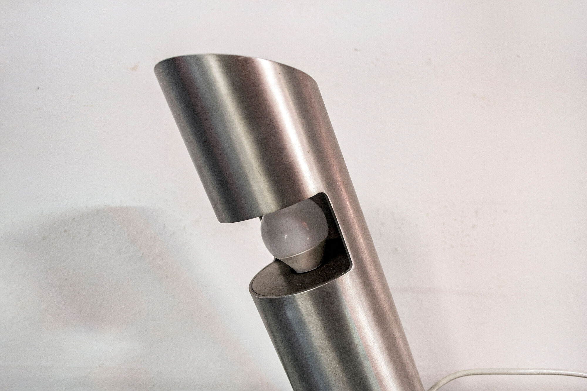 Chromed aluminium table lamp, Italy, 1970s