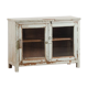 Meuble vitrine patine verte