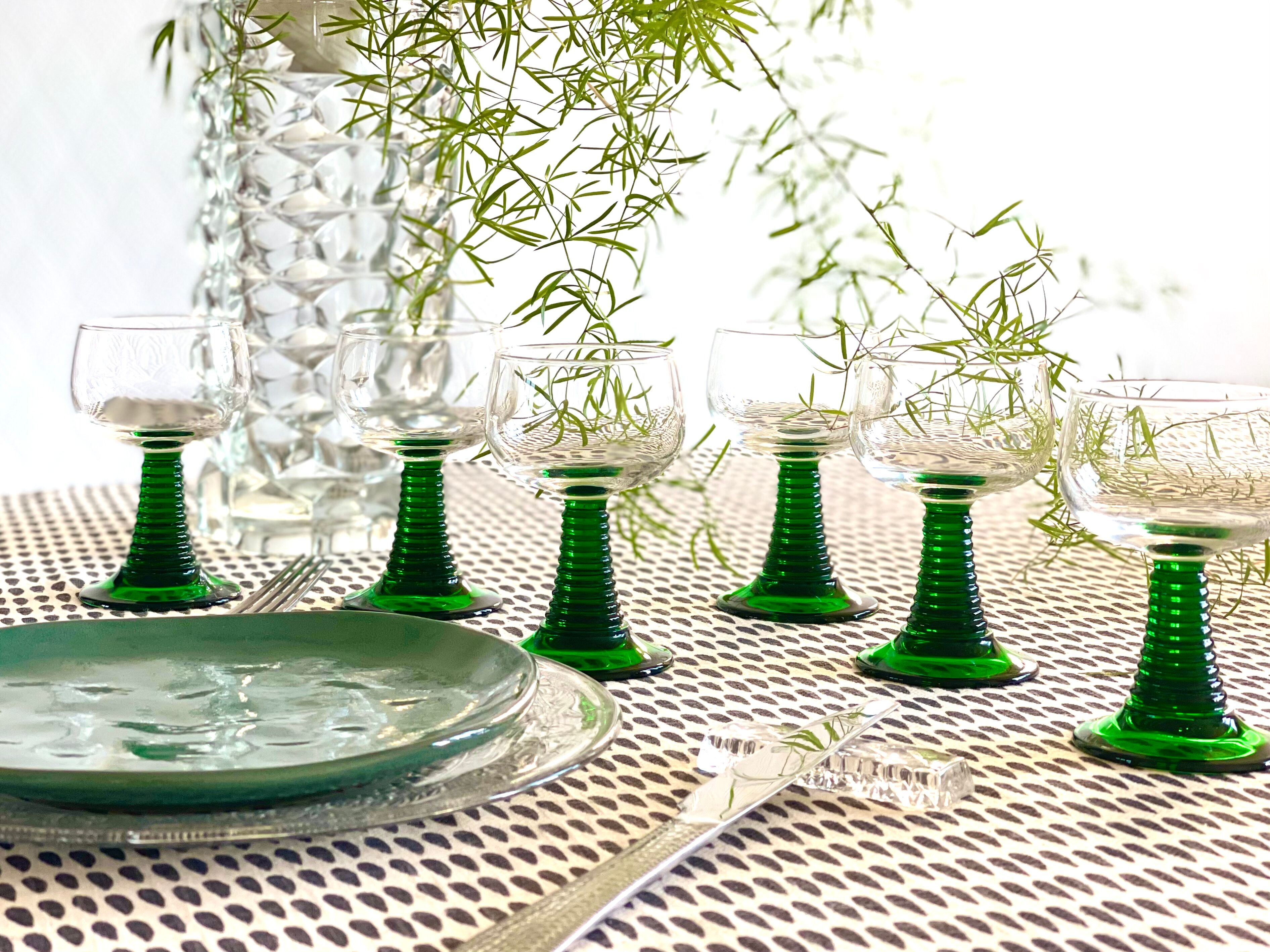 6 verres à pied Luminarc 1970