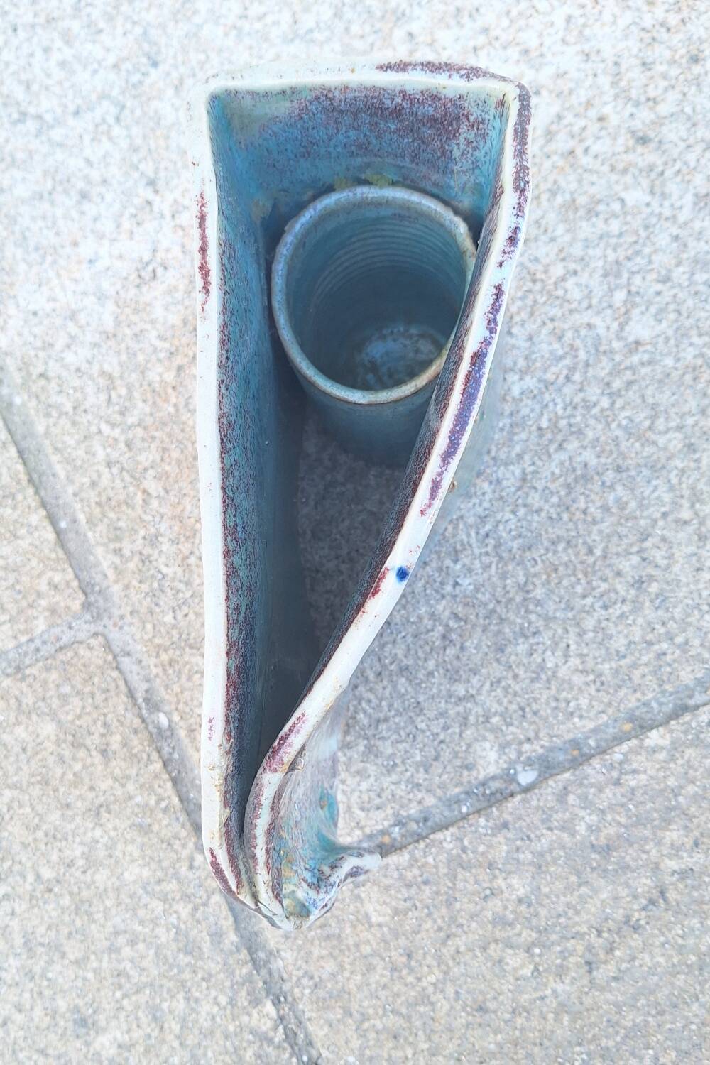 Nadia and Alain Pinel glazed ceramic vase