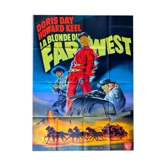 Original cinema poster "La Blonde du Far-West" Doris Day 120x160cm 1953