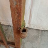 Old riveted metal gate