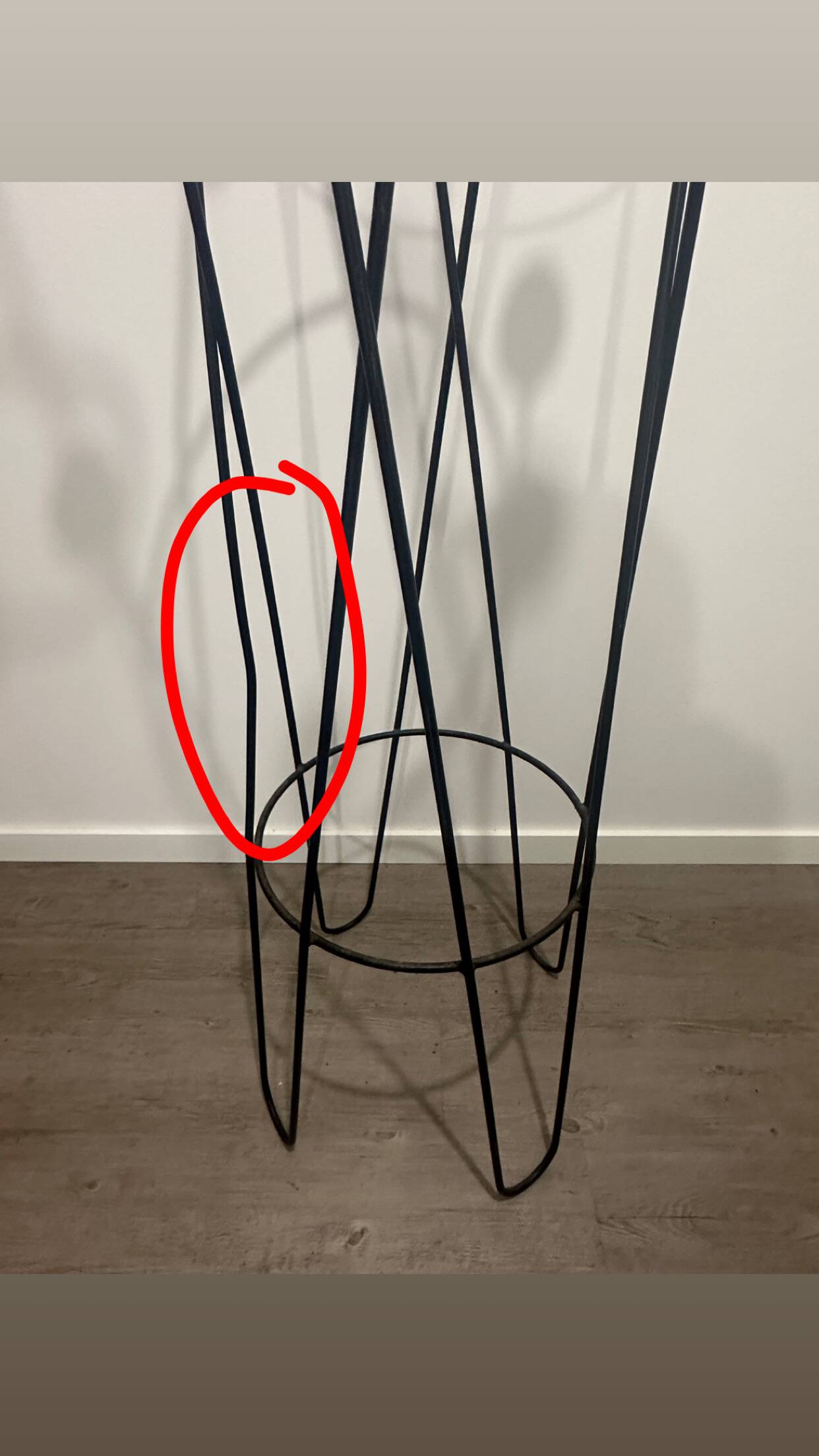 Coat rack "G clef" Roger Feraud