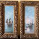 2 paintings, marine subject