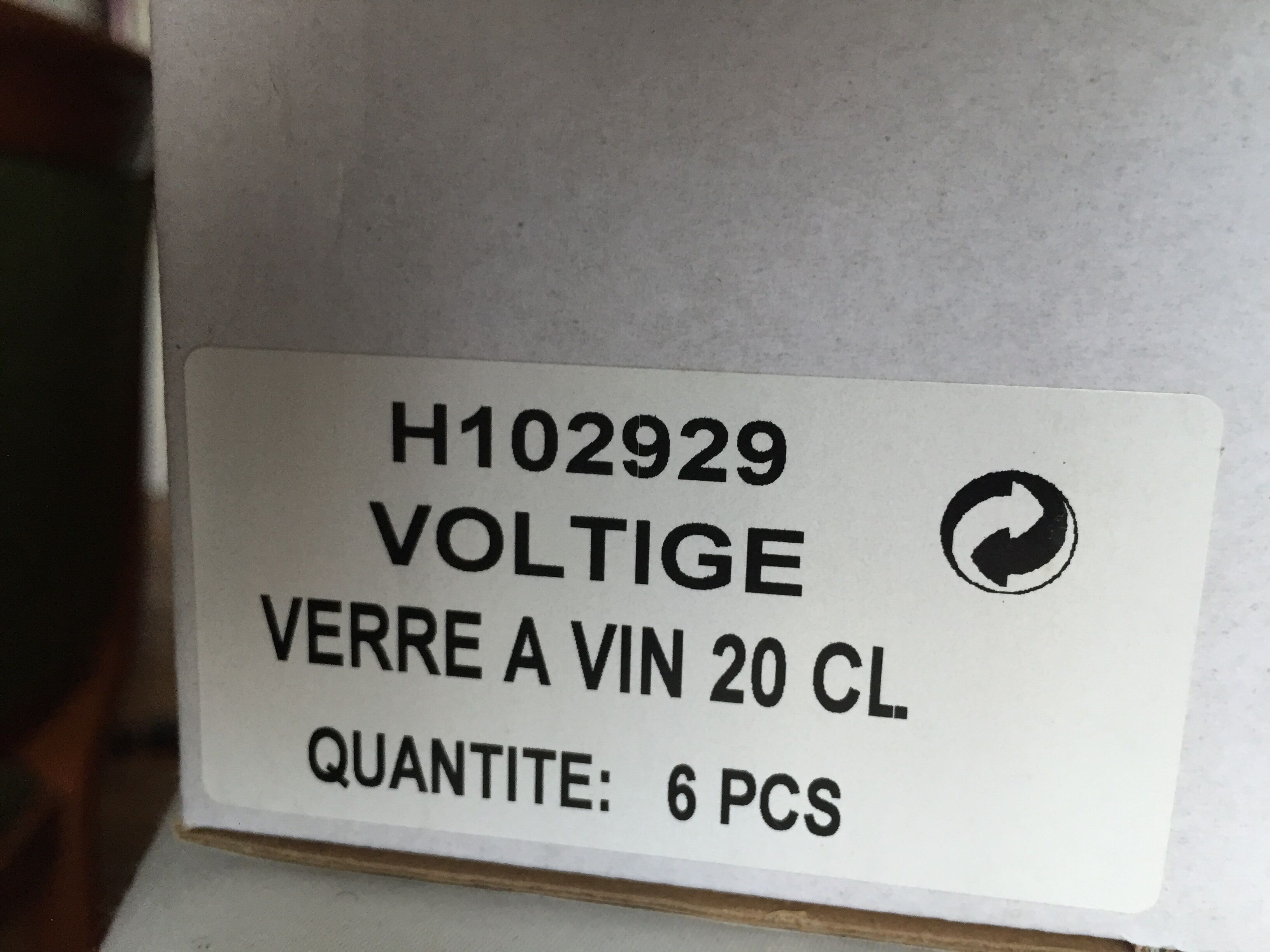 Ensemble de 6 verres à vin en cristal Guy Degrenne