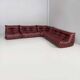 Modern French Togo leather sofa