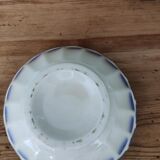 Blue faceted bowl