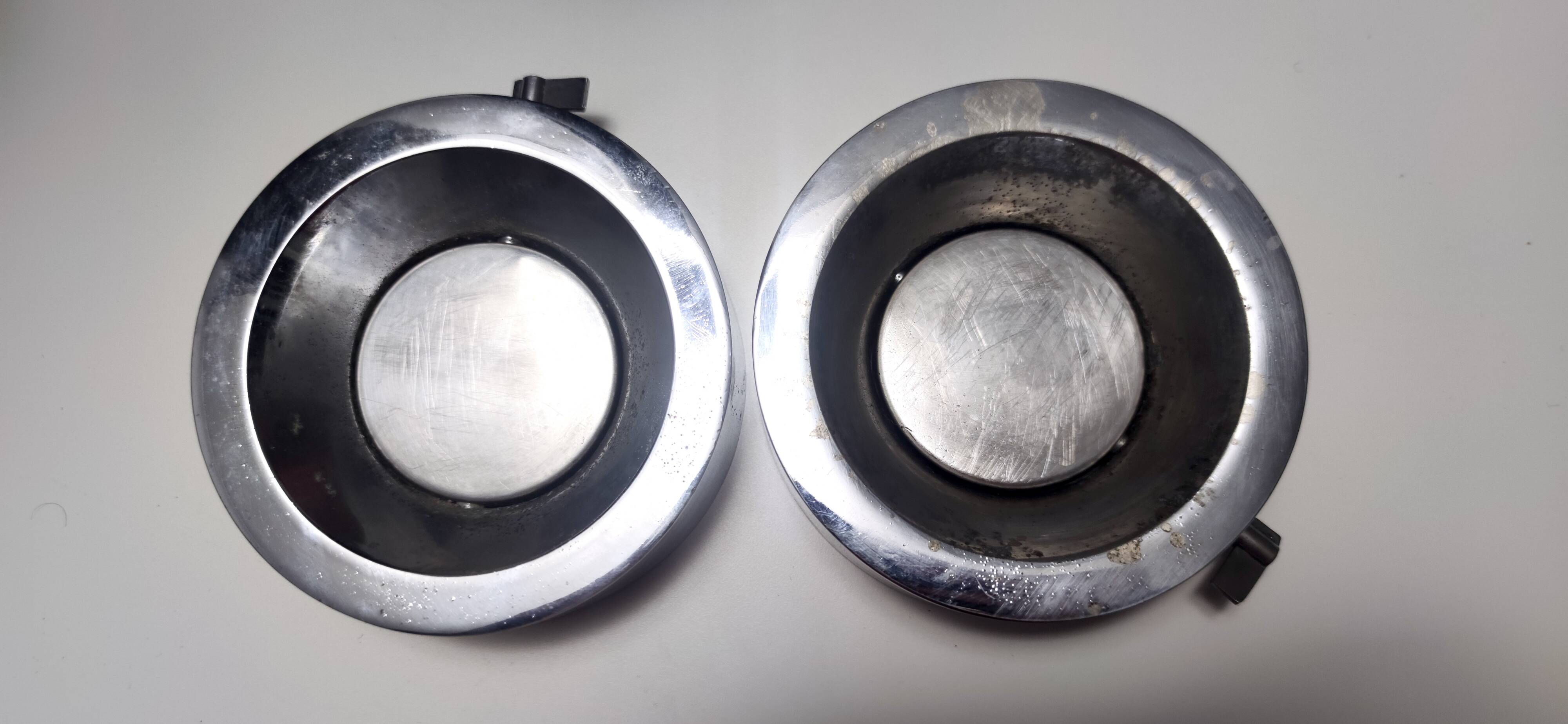 Chrome-Plated and Varnished Metal Ashtray Stand by Stilnovo, Italy