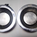 Chrome-Plated and Varnished Metal Ashtray Stand by Stilnovo, Italy