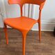 Chaises design orange