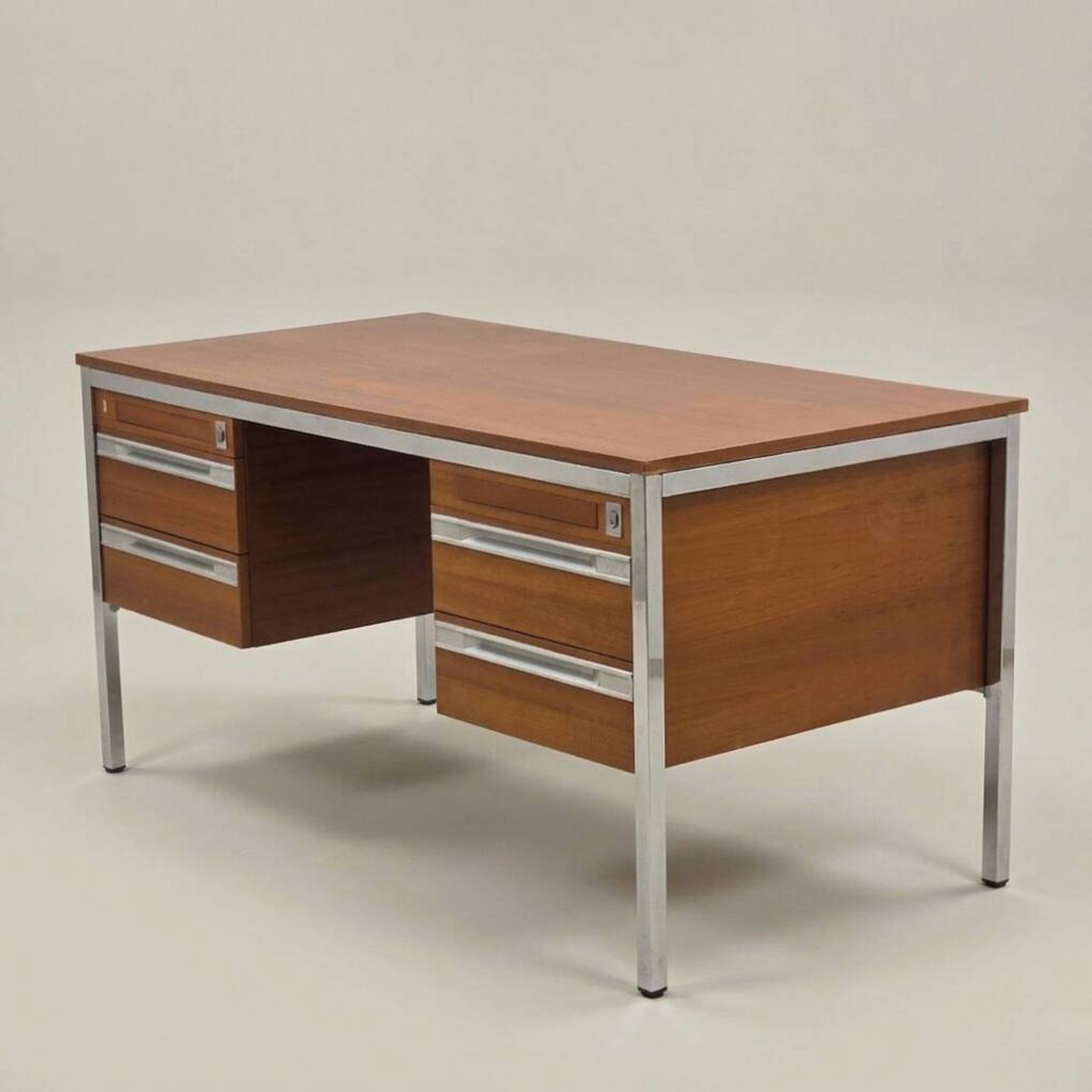 Modernist desk signed Heuliez France – 1970s