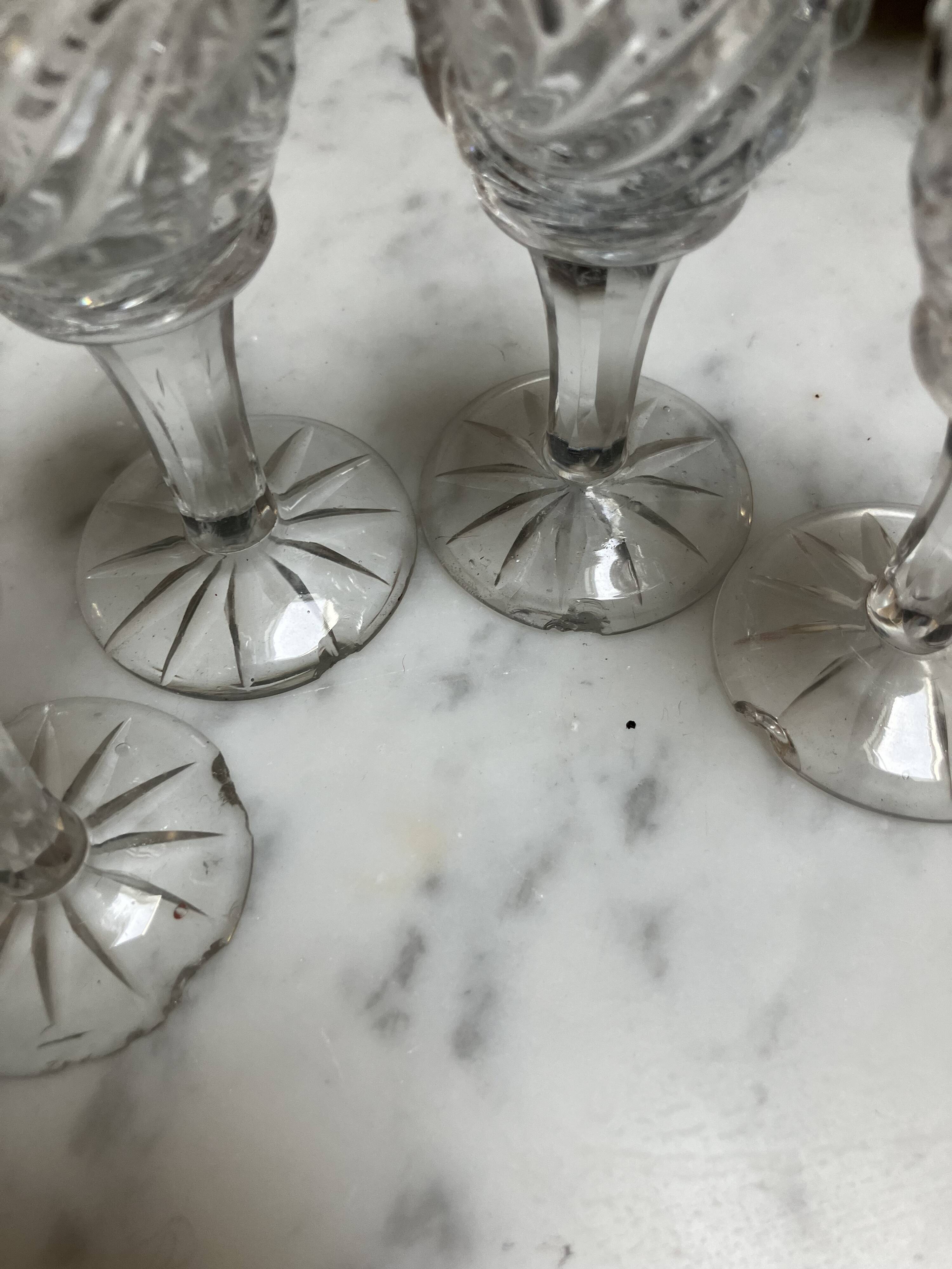 Carousel liqueur service - late 19th century