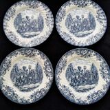 4 Johnson Bros porcelain dinner plates