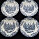 4 Johnson Bros porcelain dinner plates
