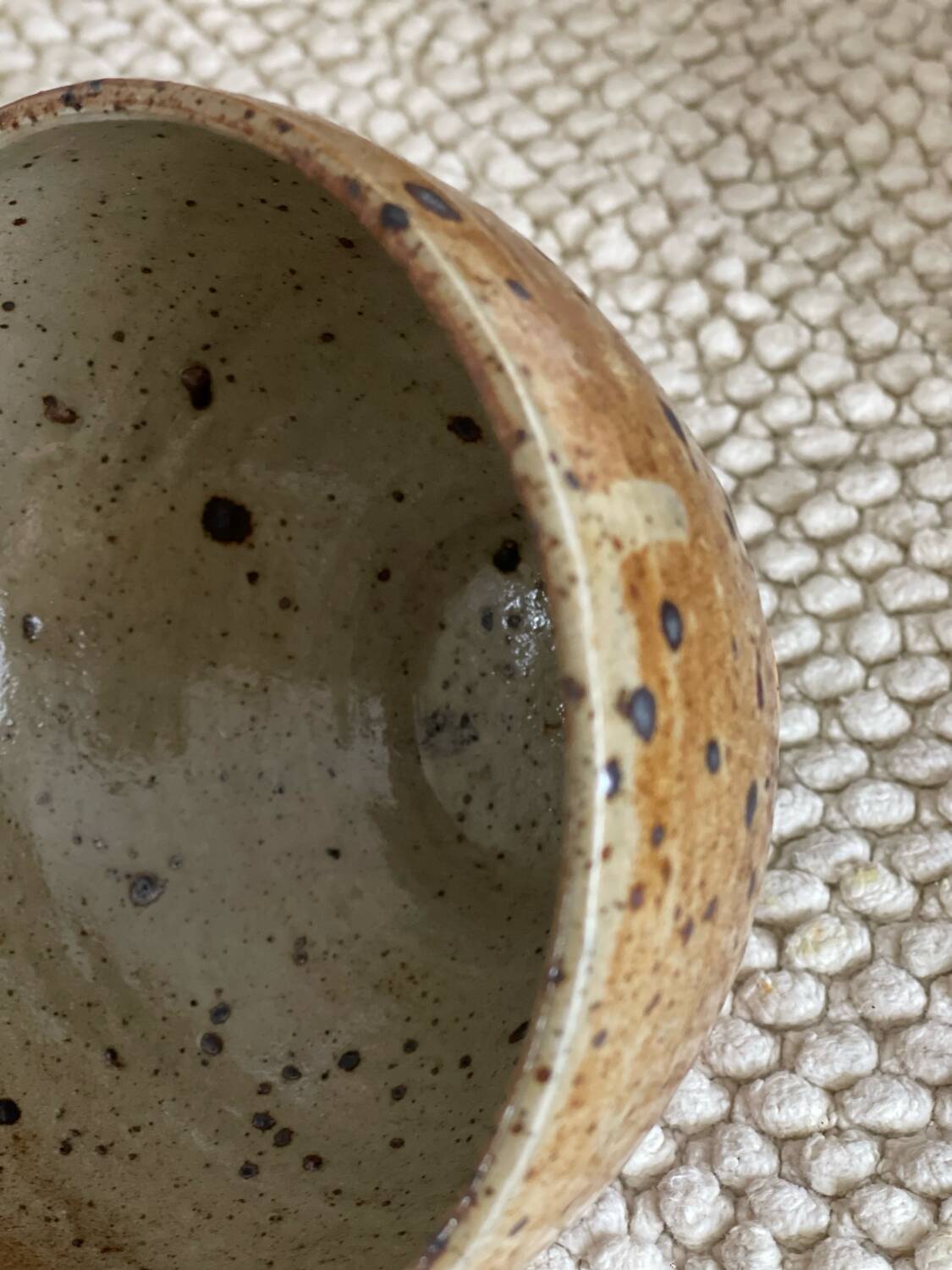 Pyrite stoneware bowl