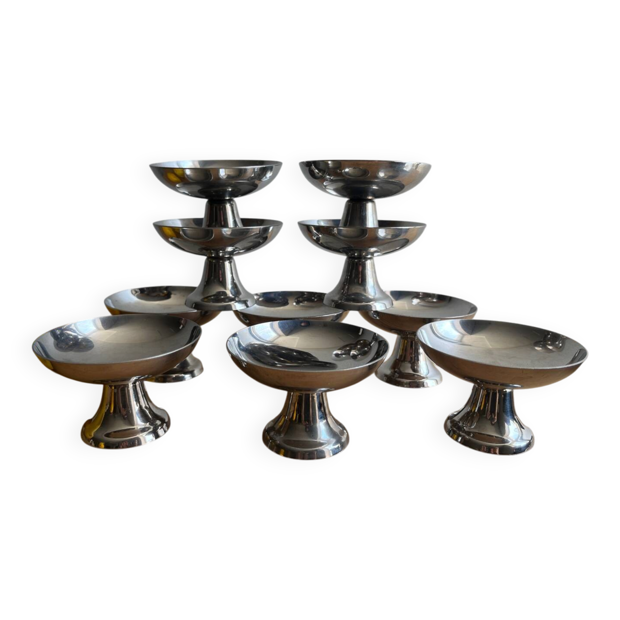 Vintage stainless steel ice cream scoops