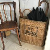 Rattan umbrella holder circa 1940