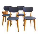 Blue bistro style chair