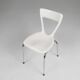 Vintage White Gilac Dining Chair, 1960s