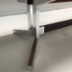 Belgian modernist long mahogany sideboard 1970s