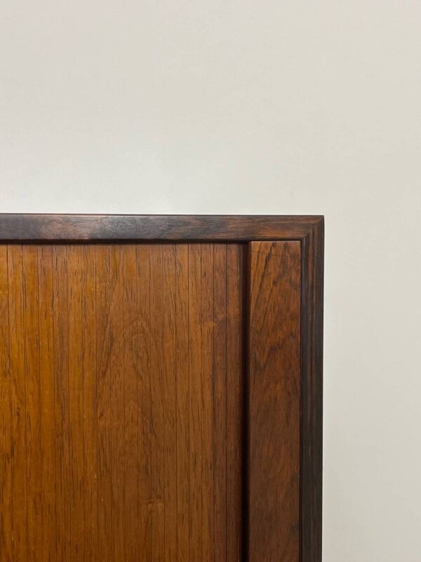Armoire danoise à porte tambour par Kai Kristiansen en palissandre 1960