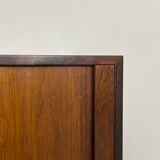 Danish Tambour Door Cabinet by Kai Kristiansen in Palisander 1960s