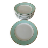 12 plates K&G Lunéville, model Meudon