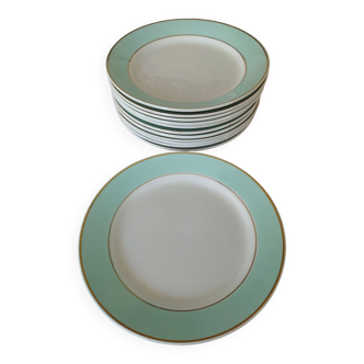 12 plates K&G Lunéville, model Meudon