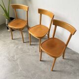Set of three bistro chairs