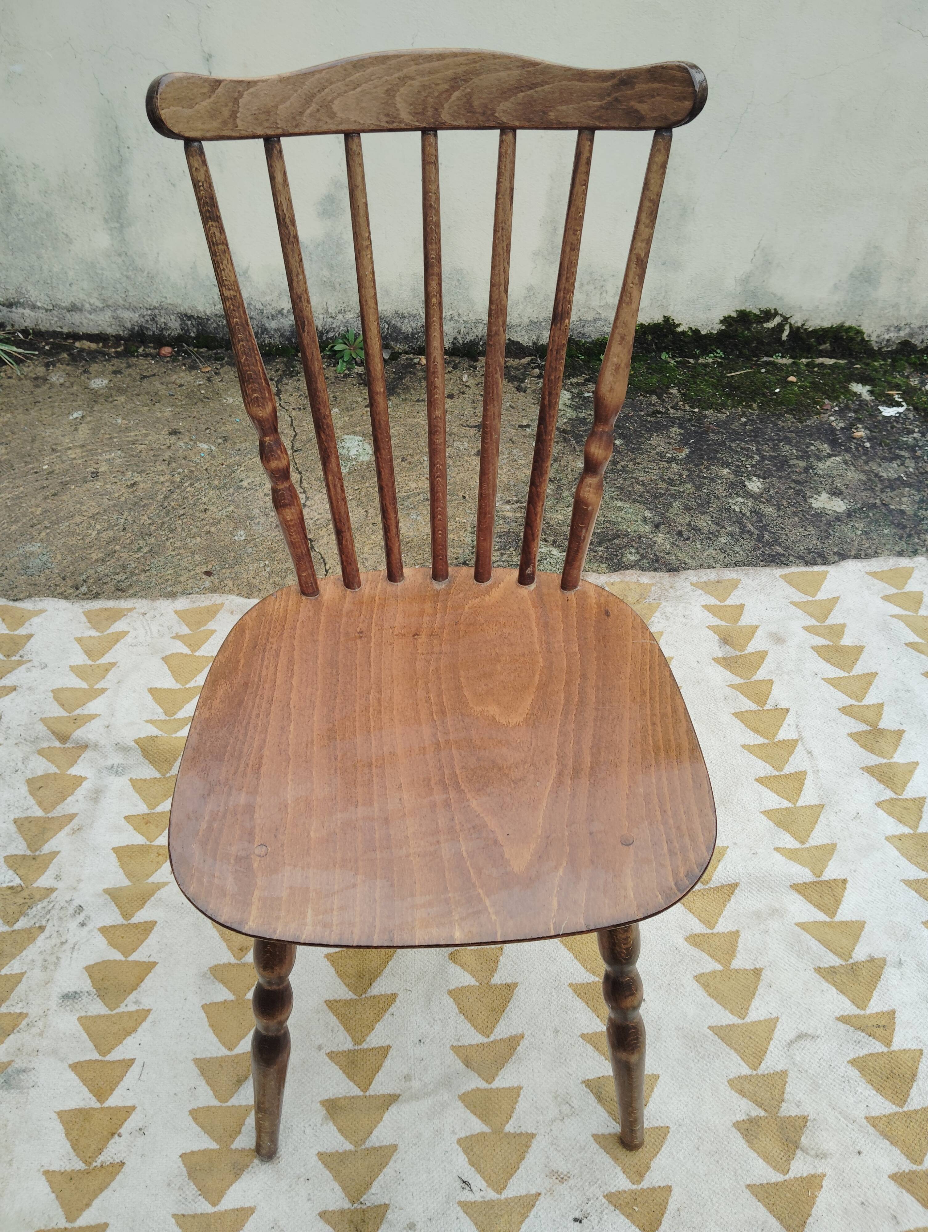 Set 6 chaises bistrot/western Baumann Tacoma en 2 teintes