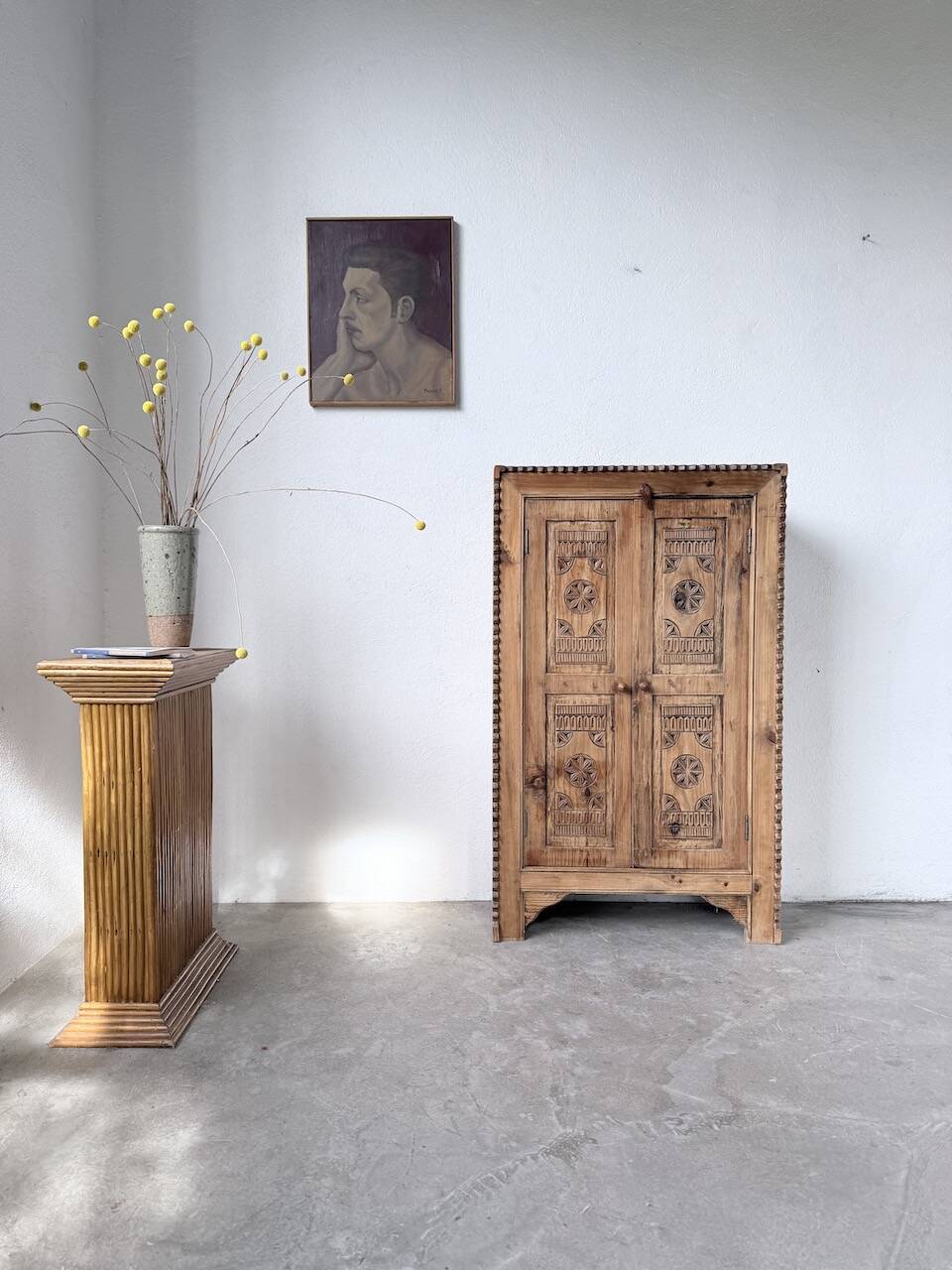 Small cabinet in folk art style