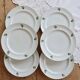 6 vintage flat plates porcelain Table et Couleurs model Raspberries
