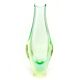 Vase moderne du milieu du siècle, en verre, Huta Zelezny Brod, Tchécoslovaquie, années 1950