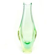 Mid-century modern vase, glass, Huta Zelezny Brod, Czechoslovakia, 1950s