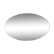 Miroir ovale biseauté - 60x44cm