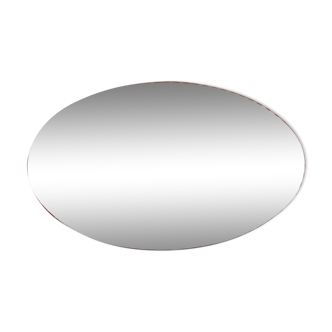 Miroir ovale biseauté - 60x44cm