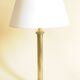Vintage Lamp Base - Fluted Brass Column - 20th Century Neoclassical Style